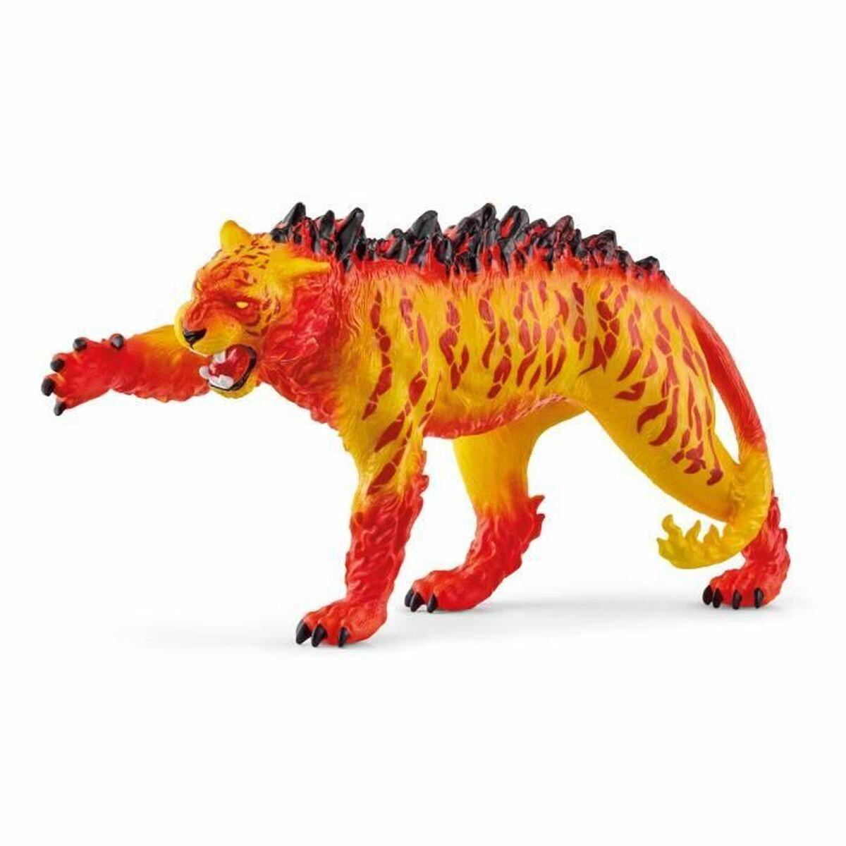 Schleich Lava Tiger - action figur i orange PVC