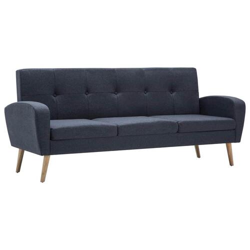 3-personers sofa stof mørkegrå