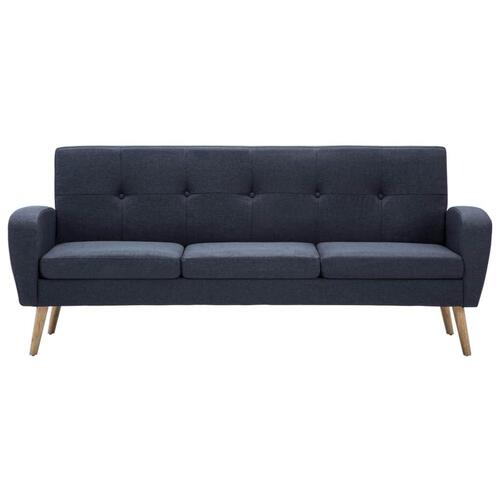 3-personers sofa stof mørkegrå