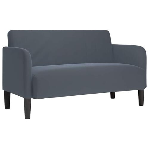 Elskovssofa 109 cm fløjl mørkegrå