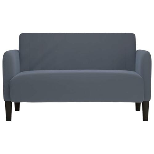 Elskovssofa 109 cm fløjl mørkegrå