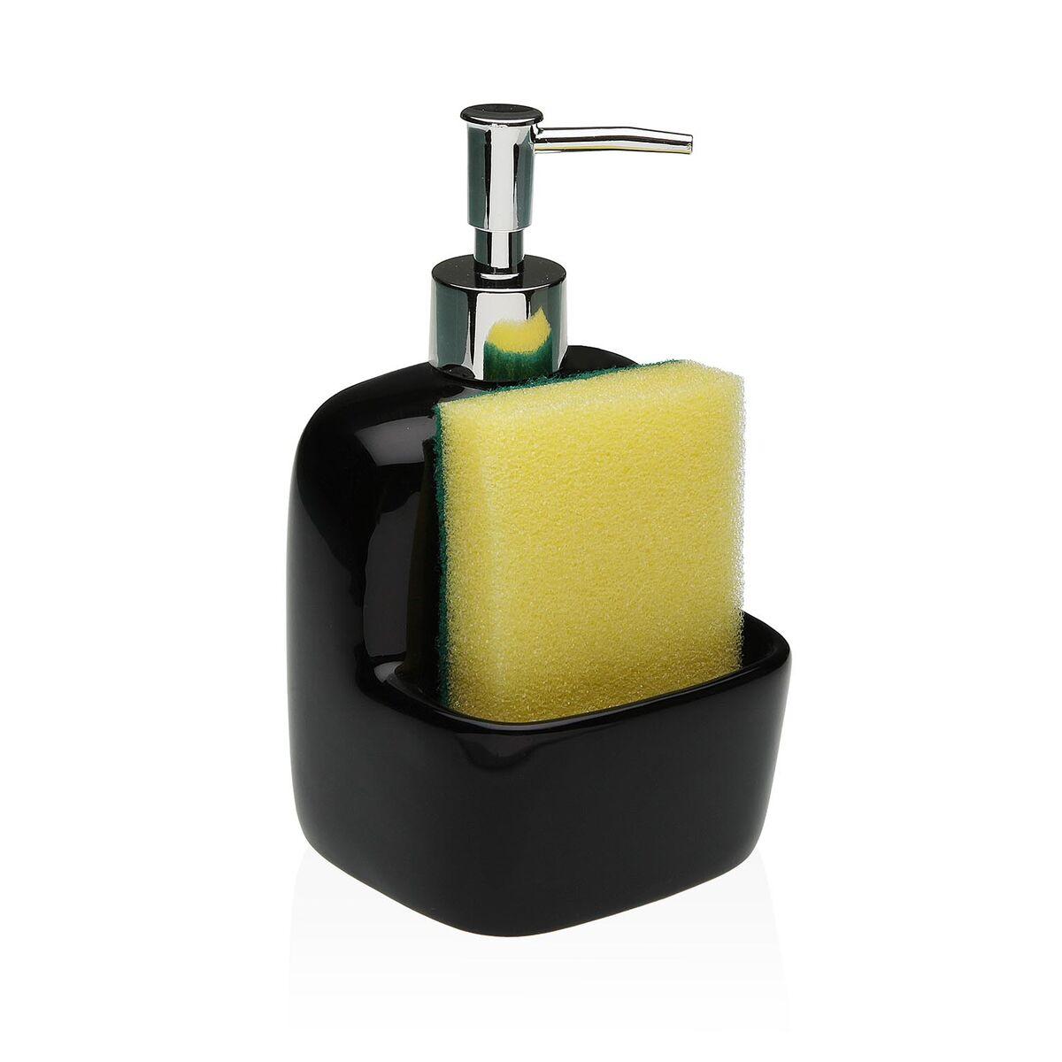 Sæbedispenser Versa Sort Keramik 9,4 x 17,8 x 10,5 cm