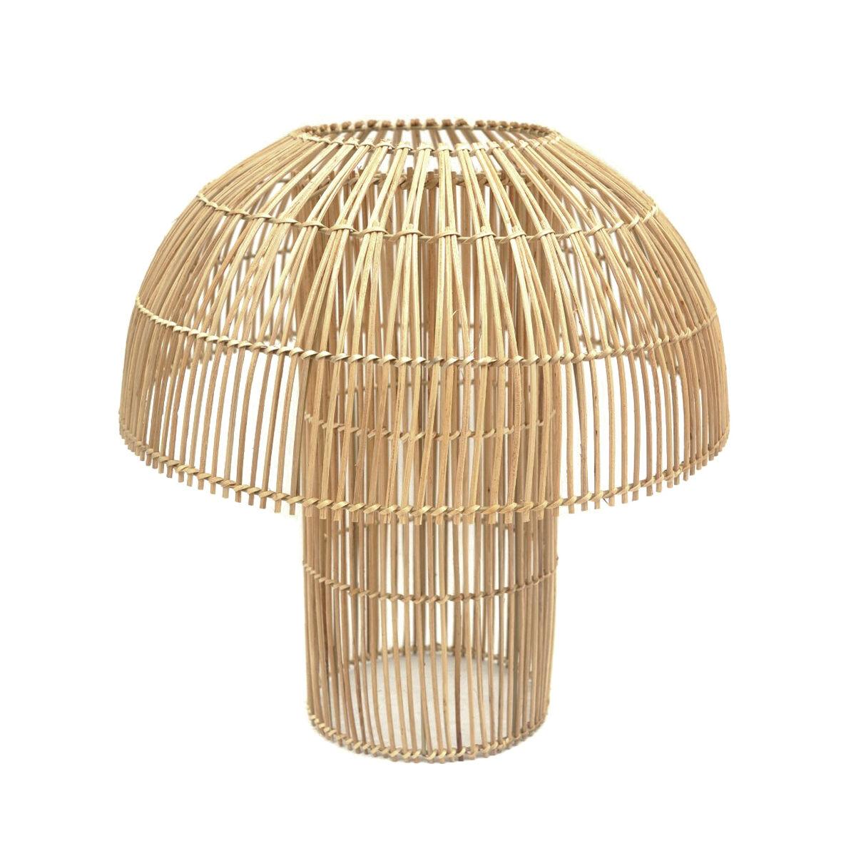 Loftslampe i spanskrør, brun - 50 × 50 × 51 cm