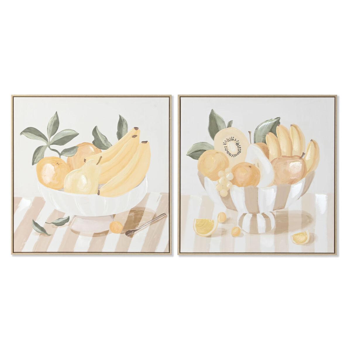 Lærredsmaleri - sæt af 2, 80 × 80 cm, 3D design