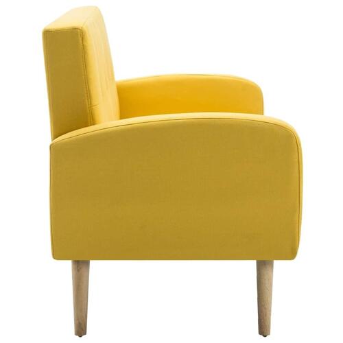 3-personers sofa stof gul