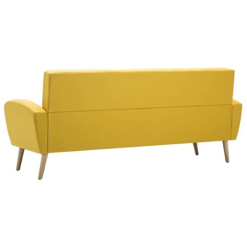 3-personers sofa stof gul