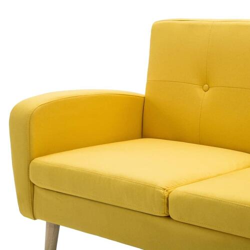 3-personers sofa stof gul
