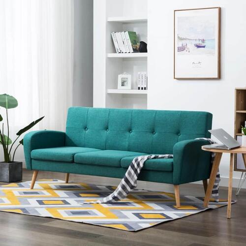 3-personers sofa stof grøn