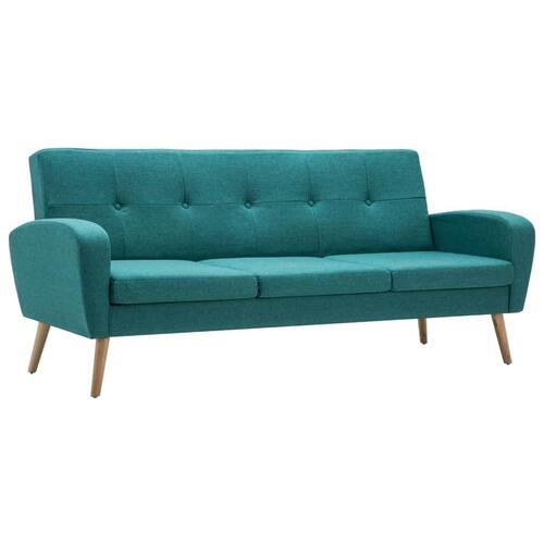 3-personers sofa stof grøn