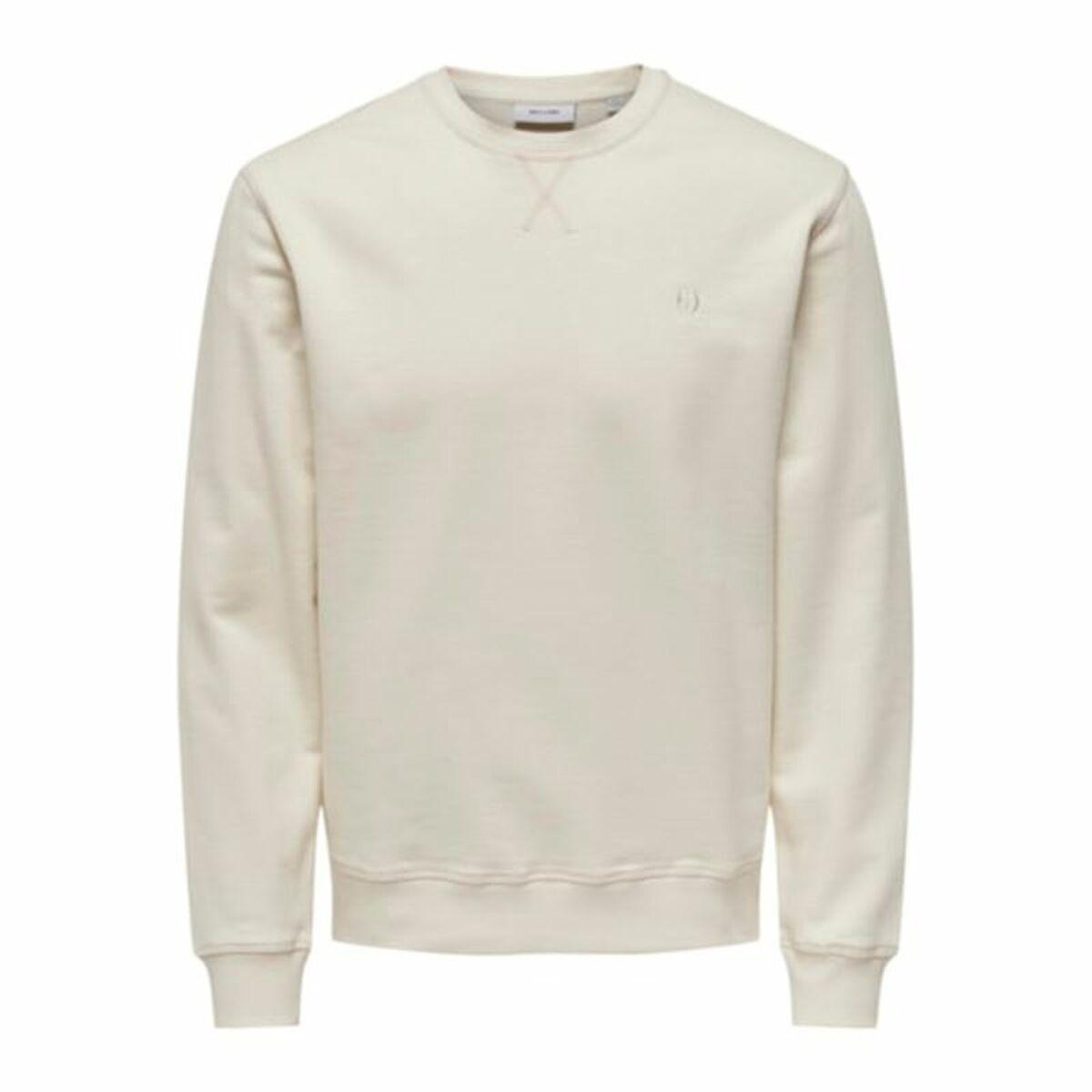 Sweaters uden Hætte til Mænd Only & Sons Onsdan Unshed Reg Crew Neck Hvid XL
