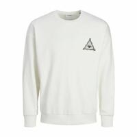 Sweaters uden Hætte til Mænd Jack & Jones Jjmystic Hvid Brun M