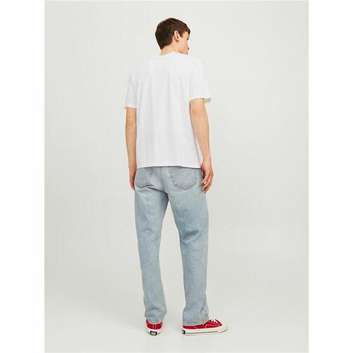 Kortærmet T-shirt til Mænd Jack & Jones tiley Hvid L