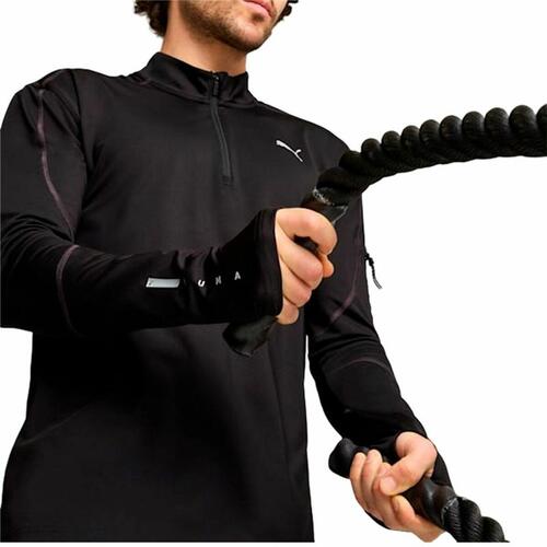 Sweaters uden Hætte til Mænd Puma Flex 1/4 Zip Sort M