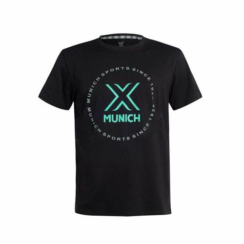 Kortærmet Sport T-shirt Munich Sort XL