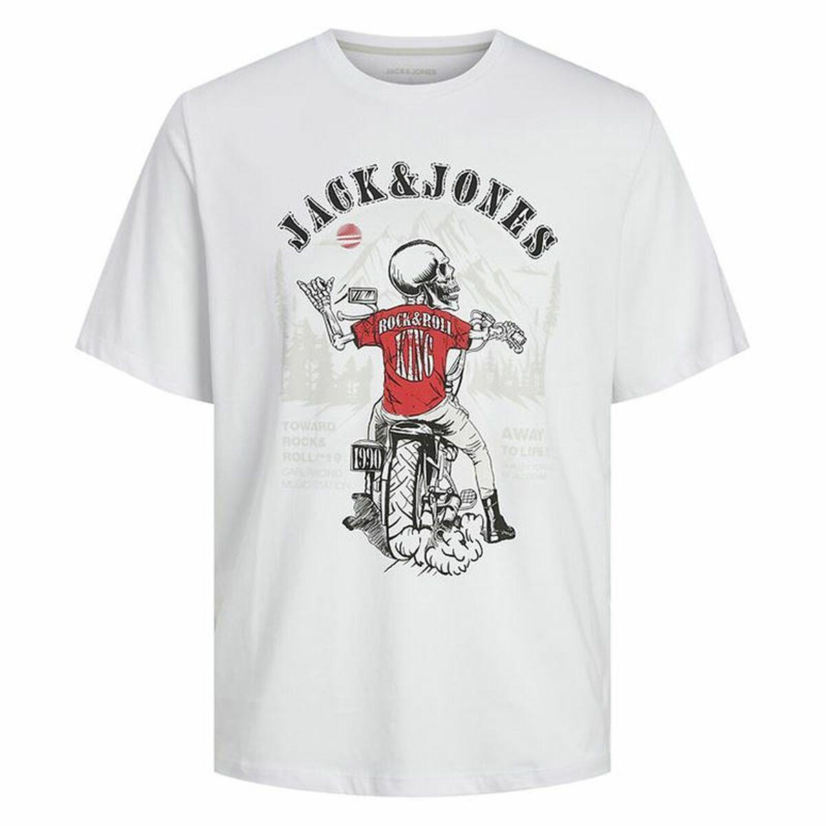 Jack & Jones herre T-shirt - Skull Rock Crew, kortærmet