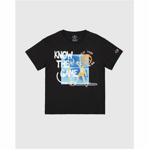 Kortærmet Sport T-shirt Champion Sort XL