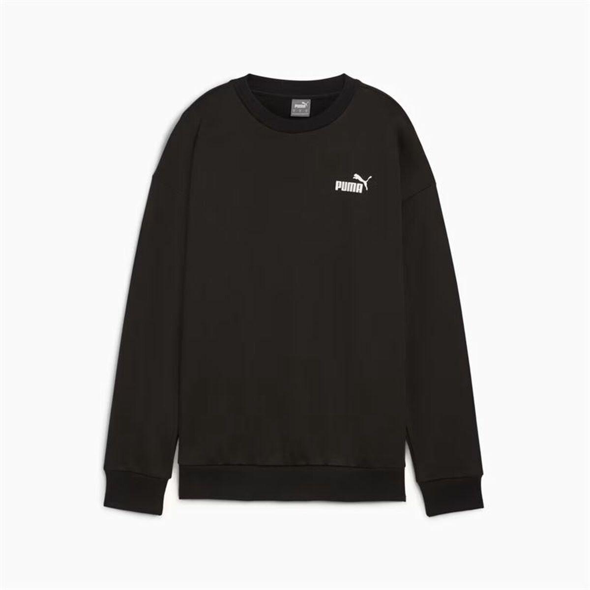 Puma Essentials+ Relaxed Small Logo Crew sweatshirt dame - sort, M