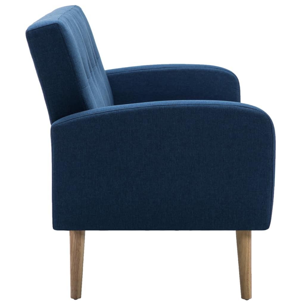 3-personers sofa i stof blå