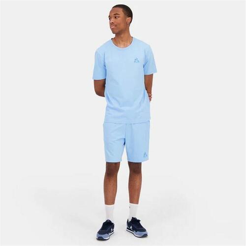 Kortærmet T-shirt til Mænd Le coq sportif Monochrome N°3 Akvamarin M