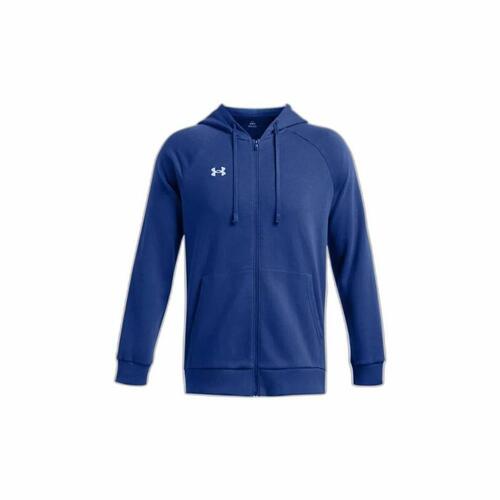 Hættetrøje til Mænd Under Armour Rival Fleece Fz Blå L