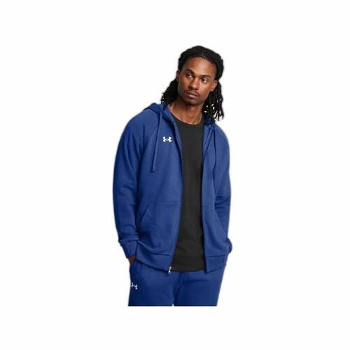 Hættetrøje til Mænd Under Armour Rival Fleece Fz Blå L