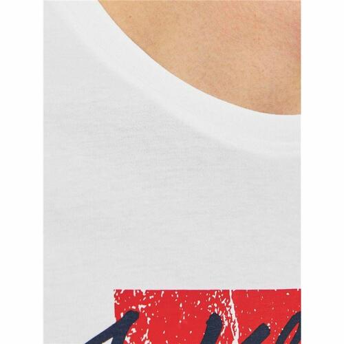 Kortærmet T-shirt til Mænd Jack & Jones tiley Hvid M