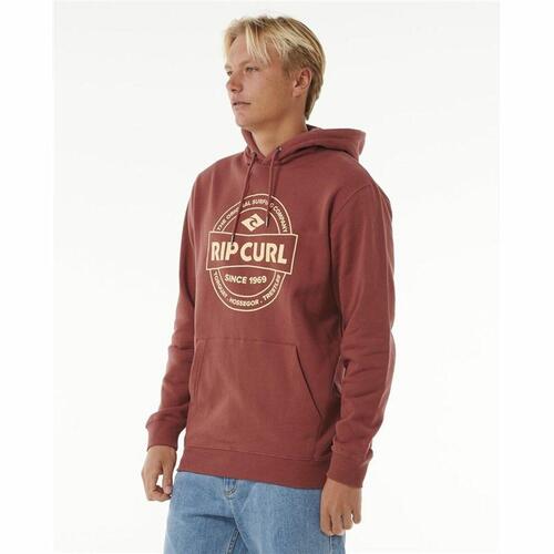 Hættetrøje til Mænd Rip Curl Stapler Hood Brun S