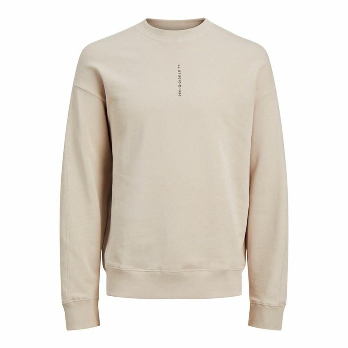 Jack & Jones Jjmicah sweatshirt uden hætte - Moonbeam hvid, XXL
