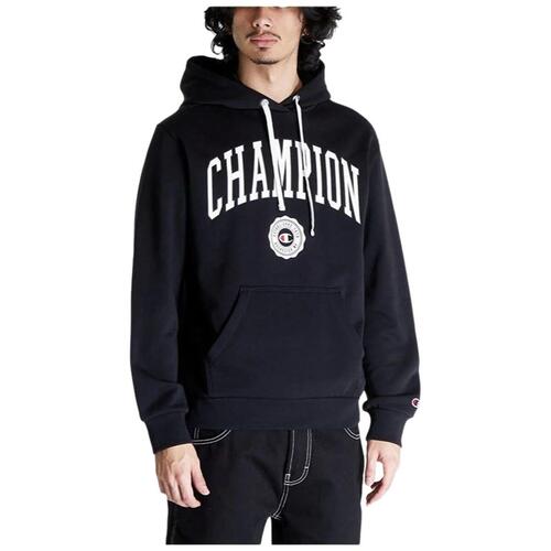 Hættetrøje til Mænd Champion Sort XL