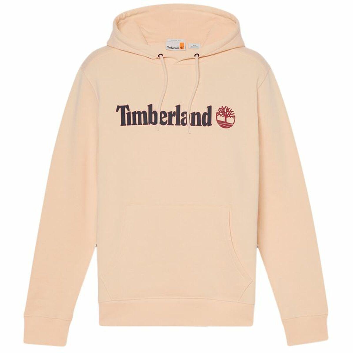 Timberland hættetrøje til mænd - Kennebec River Linear Logo, beige, M