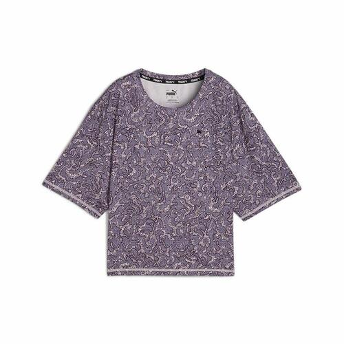 Kortærmet T-shirt til Kvinder Puma Train Favorite Aop Crop Mujer Lilla S