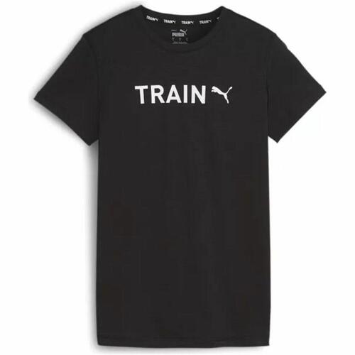 Kortærmet T-shirt til Kvinder Puma Sort M