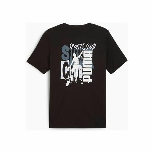 Kortærmet T-shirt til Mænd Puma Graphics Puma Sports Club Sort S