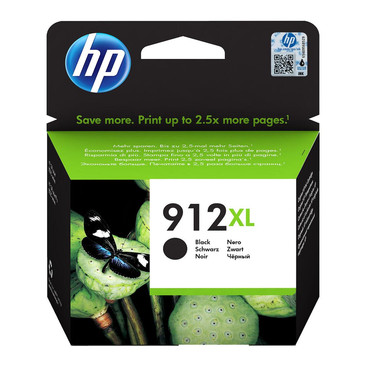 HP 912XL Sort 825 sider Blæk 3YL84AE#301