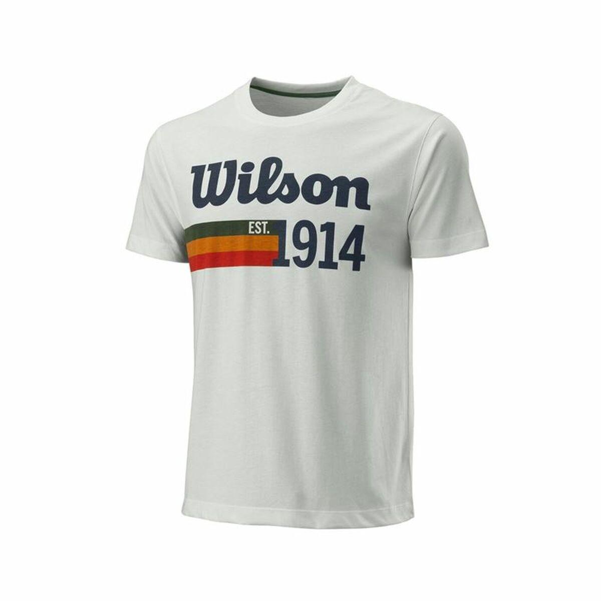 Wilson Script 14 T-shirt til mænd, hvid - S