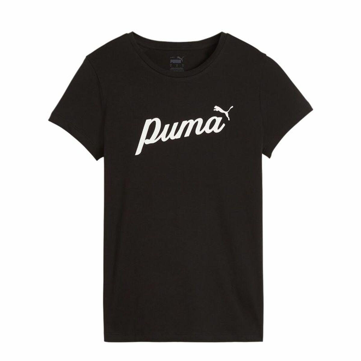 Puma Essentials+ Script kortærmet T-shirt til kvinder - S