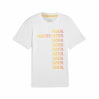 Kortærmet Sport T-shirt Puma Run Favorites Forever Faster Hvid M