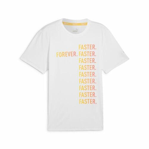 Kortærmet Sport T-shirt Puma Run Favorites Forever Faster Hvid S