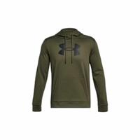 Hættetrøje til Mænd Under Armour Fleece Big Logo Oliven L