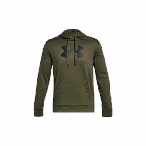 Hættetrøje til Mænd Under Armour Fleece Big Logo Oliven L