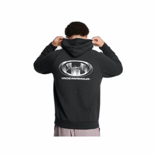 Hættetrøje til Mænd Under Armour Rival Flc Txtr Sort XL