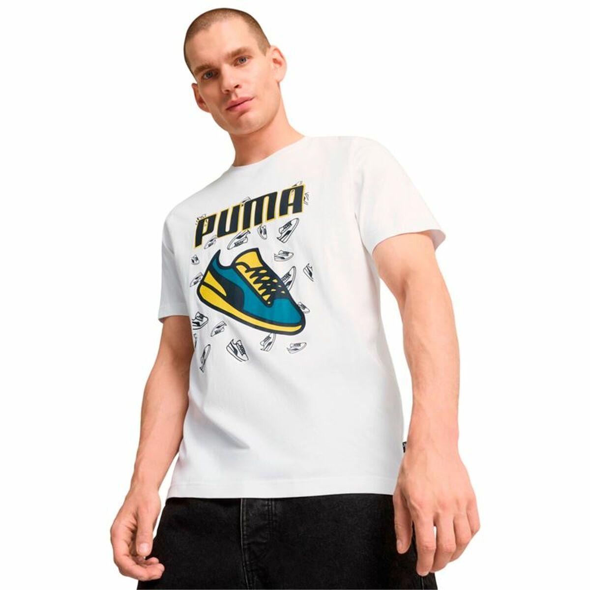 Kortærmet T-shirt til Mænd Puma Graphics Sneaker XXL