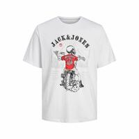 Kortærmet T-shirt til Mænd Jack & Jones Hvid L