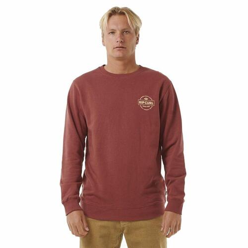 Sweaters uden Hætte til Mænd Rip Curl Stapler Crew Brun XL