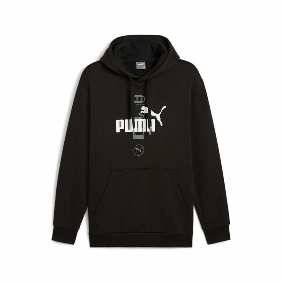 Hættetrøje til Mænd Puma Puma Power Graphic Sort L