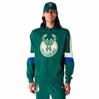 Hættetrøje til Mænd New Era COLOUR BLOCK OS Milwaukee Bucks S