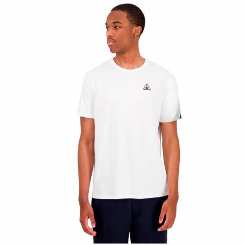Kortærmet T-shirt til Mænd Le coq sportif Heritage N°1 New Brand Hvid XL
