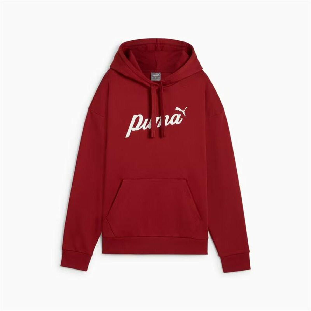 Hættetrøje til Kvinde Puma Essentials+ Script S