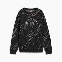 Sweaters uden Hætte til Kvinder Puma Essentials+ Animal Aop Crew Fl Mujer Sort XL