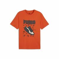 Kortærmet T-shirt til Mænd Puma Graphics Sneaker Orange XL